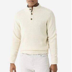 PETER MILLAR  Crown Men's Digby 3-Button Mock Sweater